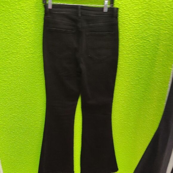 Flying Monkey Black Flare Wide Leg Jeans - Picture 3 of 3